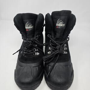 Itasca Mens 8 Winter Snow Boots Black Waterproof Insulated 3M Thinsulate